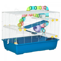 Pawhut Grande Cage Pour Hamster De 31 Cm, Maison Pour Petits Animaux, Refuge Pour Gerbilles A Plusie