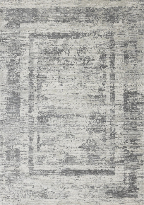 Tapis Kylie bordures gris delave, 5'1\" x 7'7\"
