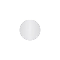  Lathe Miroir Rond Sans Cadre de 18 Pouces Chrome