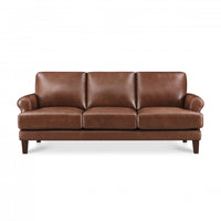  Hydeline Sarina Sofa en cuir – Brun