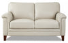 Causeuse Westcott de Hydeline en cuir - vanille
