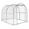 Outsunny 6,6 'x 8,2 'x 6,6 'dome Tunnel Serre Abri Jardin Maison Chaude Tente De Culture Avec Porte Enroulable, Transparent
