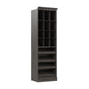 Organisateur de garde-robe pour chaussures Versatile de Bestar de 25 po (L) - gris noyer