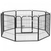 Pawhut Parc A 8 Panneaux Pour Animaux De Compagnie Pliable Metal Interieur Exterieur 31\" X 31\"