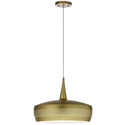 Dainolite Pixie 1 Light Pendant Painted Aged Brass Lamp|Luminaire suspendu Pixie de Dainolite avec fini peint laiton vieilli et 1 ampoule