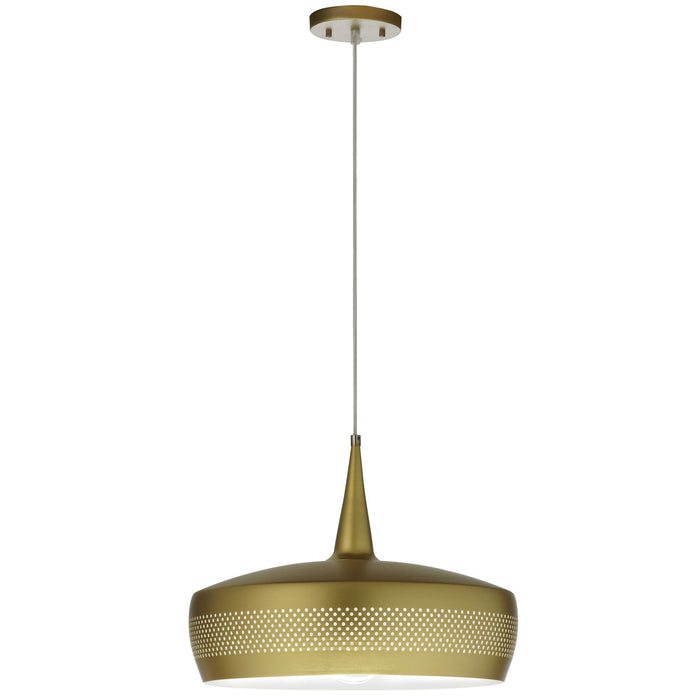 Luminaire suspendu Pixie de Dainolite avec fini peint laiton vieilli et 1 ampoule