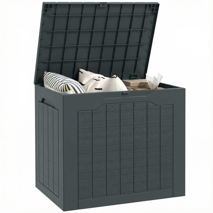 Outsunny Coffre de terrasse, coffre de patio etanche et resistant aux UV