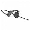 Casque d’écoute à oreilles ouvertes Chat+ de OPN Sound noir avec Bluetooth et microphone monté sur tige à suppression de bruit ambiant