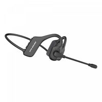 Casque d’écoute à oreilles ouvertes Chat+ de OPN Sound noir avec Bluetooth et microphone monté sur tige à suppression de bruit ambiant