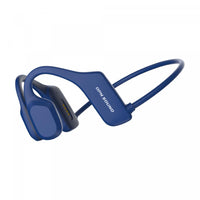 Casque d’écoute autour du cou à conduction osseuse Swym OS3000BU de OPN Sound bleu avec Bluetooth, microphone et stockage MP3