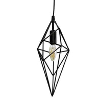 Luminaire suspendu Stalactite de Dainolite avec fini noir et 1 ampoule