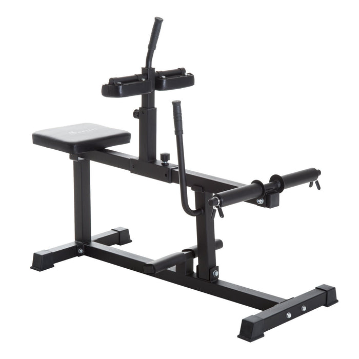 Soozier Machine De Presse De Jambe En Acier Machine D'elevation Assise Noir