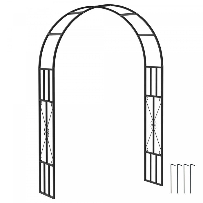 Outsunny Arche De Jardin En Acier De 7,3 Pi, Tonnelle De Jardin