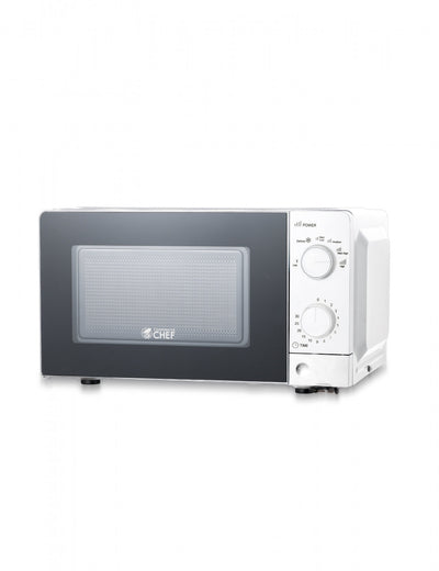 CHM Series Commercial Chef 0.6 Cu. Ft. Countertop Microwave Oven, CHM660W, White Countertop Microwave Less 1cuft | Four a micro-ondes de comptoir Commercial Chef serie CHM, 0,6 pi³, CHM660W, blanc
