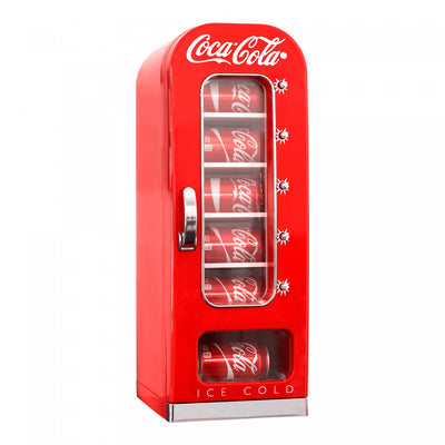 Coca-Cola Retro 10 Can Vending Compact Refrigerator|Réfrigérateur compact rétro Coca-Cola de style distributeur automatique pour 10 cannettes