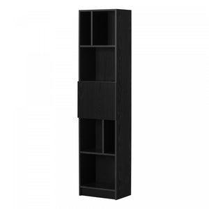 Liora Bibliotheque Etroite 5 Tablettes - Chene Noir