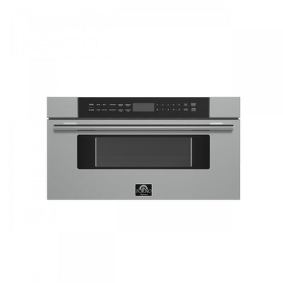 Forno Capoliveri 30-Inch Microwave Drawer, Stainless Steel, 1.2 cu.ft - FMWDR3000-30 | Tiroir micro-ondes Capoliveri 30 pouces, acier inoxydable, 1,2 pi³ - FMWDR3000-30