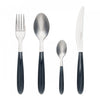 Ensemble De Couverts En Acier Inoxydable Italien Arimi Nilu 24 Pieces - Service Pour 6 Personnes - Manche Gris