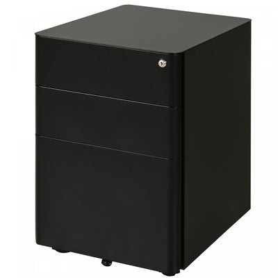Vinsetto 3 Drawer Filing Cabinet With Lock|Vinsetto Classeur A 3 Tiroirs Avec Serrure