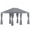 Outsunny Tonnelle De Terrasse Exterieure 10' X 13', Abri Avec 6 Parois Laterales Amovibles Et Cadre En Acier Pour Jardin, Pelouse, Cour Et Terrasse, Gris