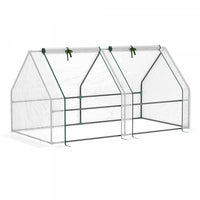 Outsunny 6' X 3' X 3' Mini-serre Portable Pour Le Jardin Exterieur Avec De Grandes Portes A Fermetur