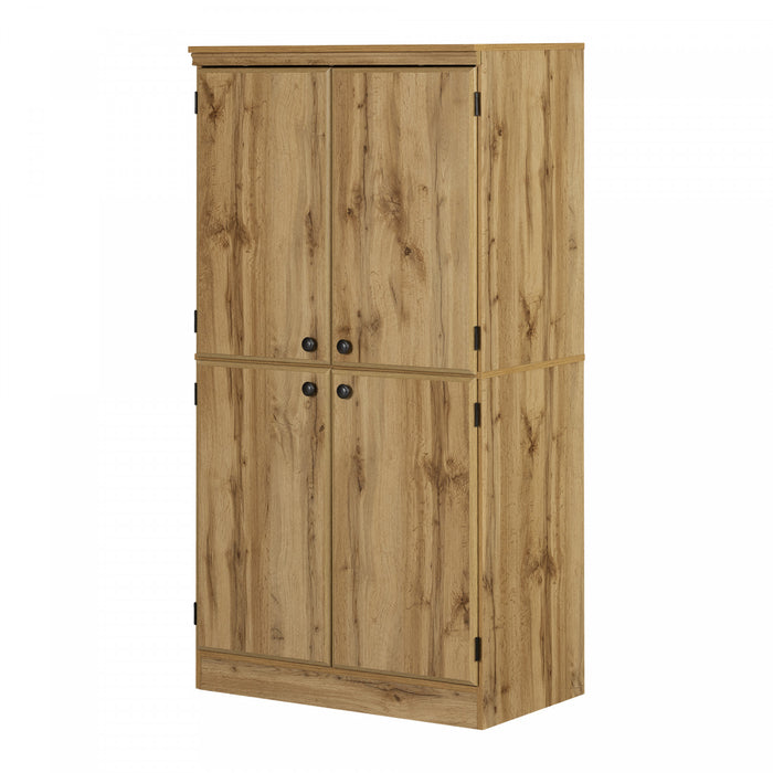  Armoire décorative Morgan à 4 portes - chêne nordique