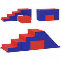 Qaba Ensemble De Jeu En Mousse Pour Tout-petits, 2 Pieces, Ensemble Interactif Leger Pour Grimper, R