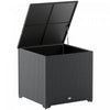 Outsunny Coffre de Rangement en Rotin 67 Gallons, Boite de Rangement Exterieure, Gris