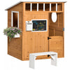 Outsunny Cabane en Bois pour Enfants - Maison de Jardin pour Jeux Imaginaires en Exterieur