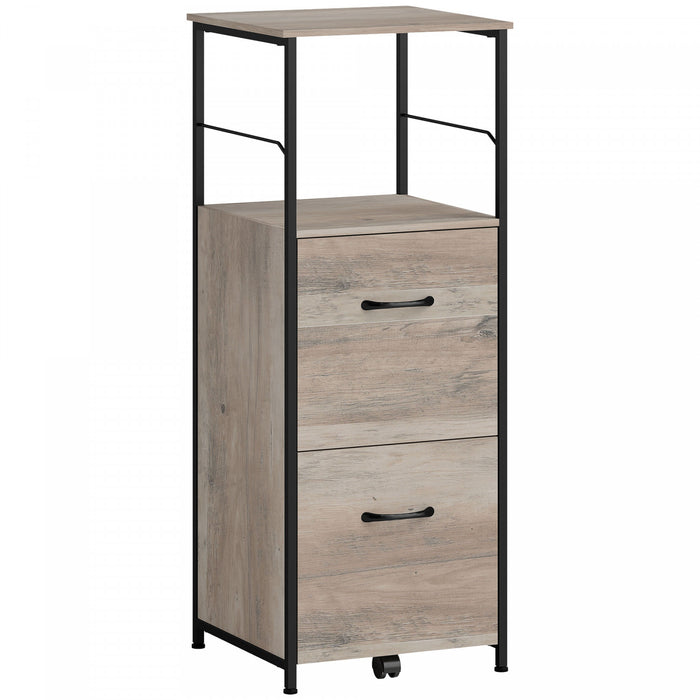 Vinsetto Classeur vertical avec tiroirs barres de suspension pour lettre A4