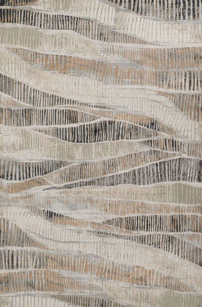 Briar Contemporary 5'1" x 7'7" Area Rug in Grey Indoor Area Rug | Tapis Contemporain Briar 5'1" x 7'7" en Gris