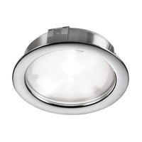 Lampe en forme de disque Cree de Dainolite à faisceau lumineux de 40°, avec fini chromé poli, ampoule à DEL de 4 W, entrée de 24 VCC, IRC80+ et 3 000 K