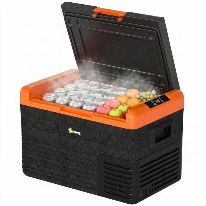 Outsunny glaciere electrique refrigerateur de voiture 32 litres