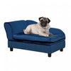 Pawhut Canape Pour Animal De Compagnie, Canape Pour Chien, Lit Sureleve Pour Animal De Compagnie Avec Fonction De Rangement, Chien De Petite Taille, Chats, Rembourrage Mousse, Salon, Bleu
