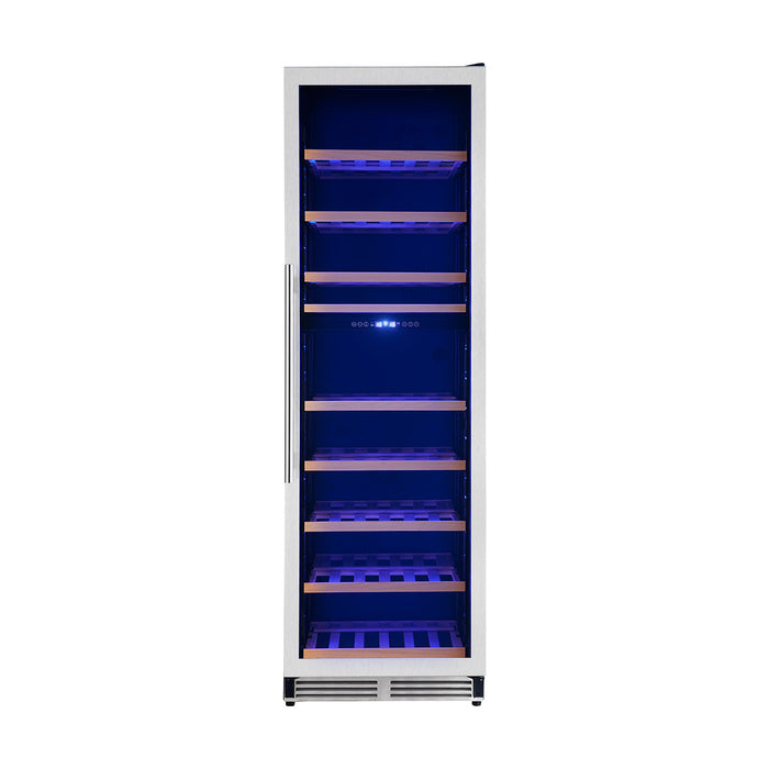Refroidisseur a vin Avellino de 24 pouces a double zone, 16 pi³, en acier inoxydable -FWCDR6603-24S