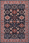 Tapis Etoile Noire Lavable Antiderapant A Poils Ras 5'x7'