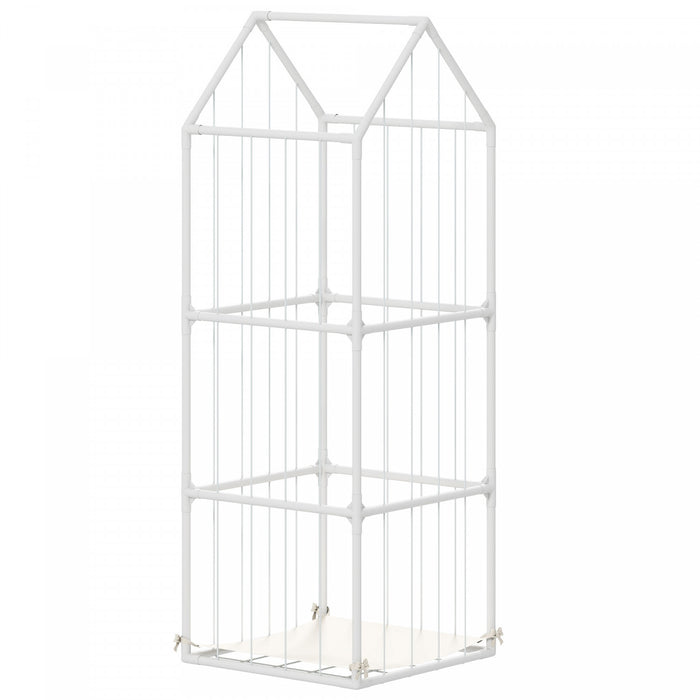 Qaba Rangement pour peluches pour chambre de bebe ou d’enfant, 47 x 47 x 132 cm