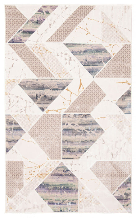 Carpette Paige ivoire - 5 pi 0 po x 8 pi 0 po   