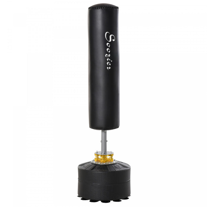 Homcom Sac De Boxe Autoportant Avec Base Lestee, Hauteur Reglable