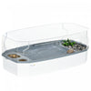 Bac a Tortues, Aquarium pour Tortues avec Plateforme de Bain de Soleil
