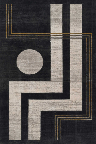 Erisa Contemporary 5'1" x 7'7" Area Rug in Grey Indoor Area Rug | Tapis Contemporain Erisa 5'1" x 7'7" en Gris