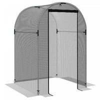 Outsunny Cage De Culture, Tente De Protection Des Plantes De 4' X 4', Noir