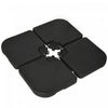 Outsunny Pied de parapluie 4 pieces avec verrouillage en U