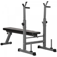 Soozier Banc De Musculation Pliable Hauteur Reglable Avec Support D'halteres Pour La Salle De Sport