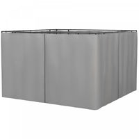 Outsunny Ensemble De Parois Laterales De Gazebo Universel Avec 4 Panneaux, Crochets/anneaux En C Inc