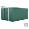 Outsunny Abri de jardin en acier 11' x 9', maison d'outils exterieure