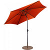 Costway Parasol de Patio 10ft exterieur avec pied de parasol rond robuste de 59 LBS