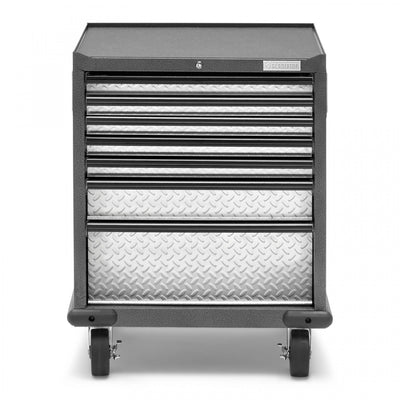 Gladiator Premier 7-Drawer Modular Tool Storage Cabinet - Silver Tread|Armoire à outils modulaire de série Premier à 7 tiroirs de Gladiator - bande de roulement argentée