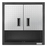  Armoire murale GearBox à portes 3/4 de Gladiator - bande de roulement argentée