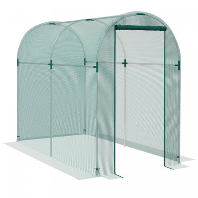 Outsunny 4' X 8' Plant Protection Tent Crop Cage With Door, Green|Outsunny Cage De Culture, Tente De Protection Des Plantes De 4' X 8', Vert